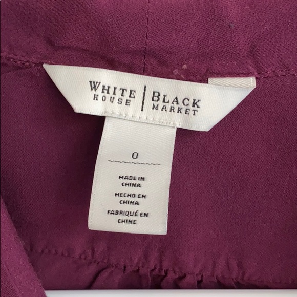 White House Black Market Mauve/Purple Blouse - Picture 5 of 8